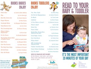 The Children's Reading Foundation Read with your baby or toddler brochure