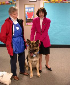 Lois and dog